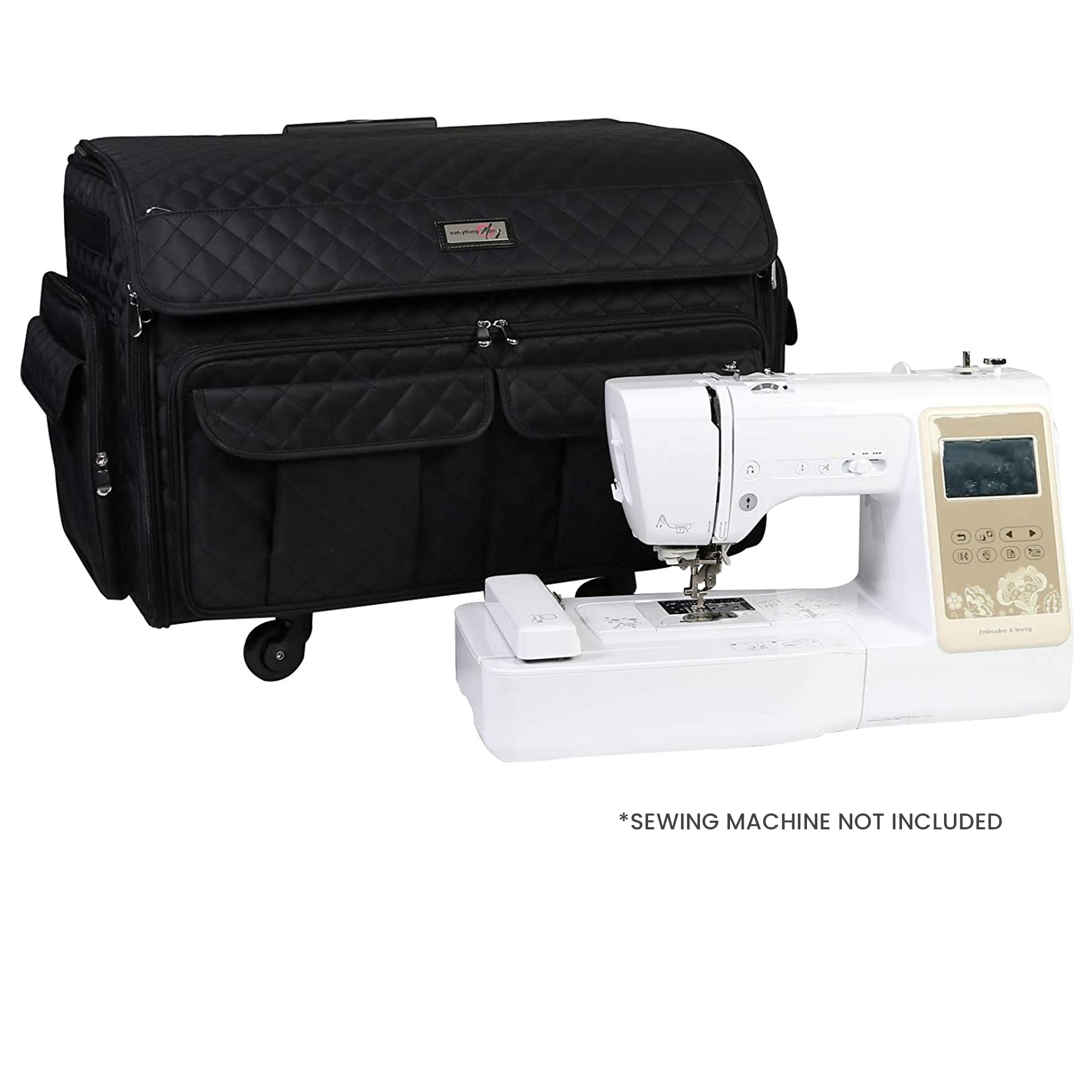 Teamoy Sewing Machine Case with Top Wide Opening, Universal Sewing