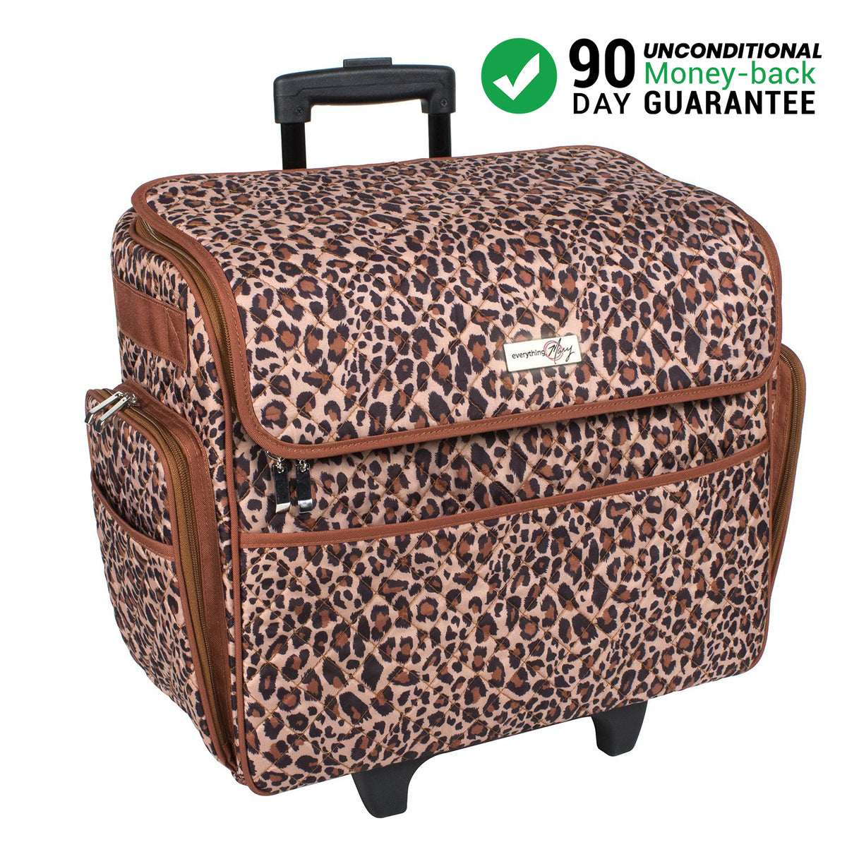 Deluxe Rolling Sewing Case, Cheetah - Everything Mary