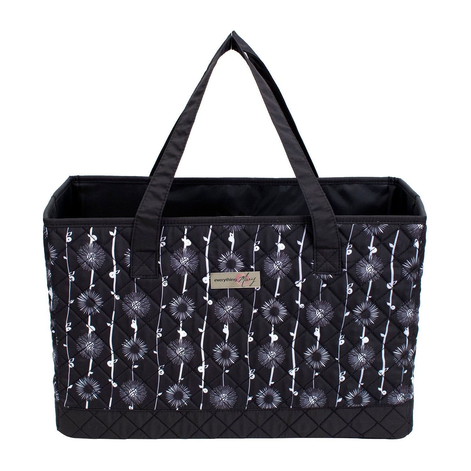 Sewing Machine Carry Tote, Black & White - Everything Mary