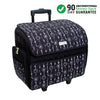 Deluxe Rolling Sewing Case, Black & White